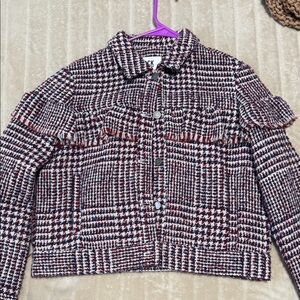 Jack by BB Dakota Plaid Jacket - Red, Navy, and Cream